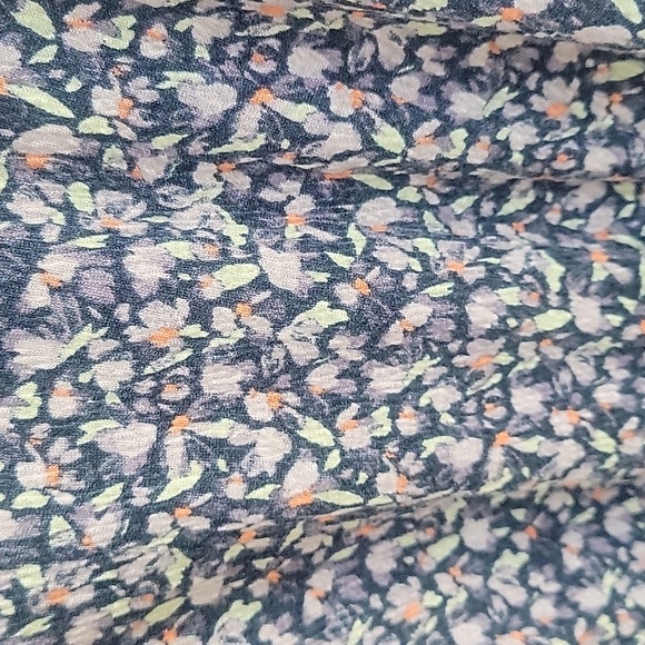 Ava & Viv Blue Floral Long Sleeve Dress - Picture 7 of 8